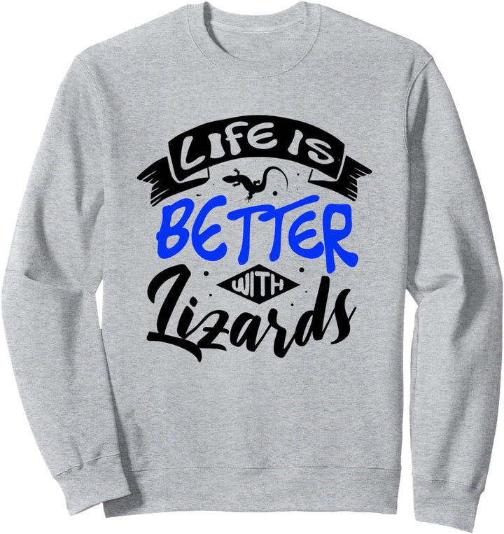 Wildlife Natur Leben mit Eidechsen Gecko Sweatshirt
