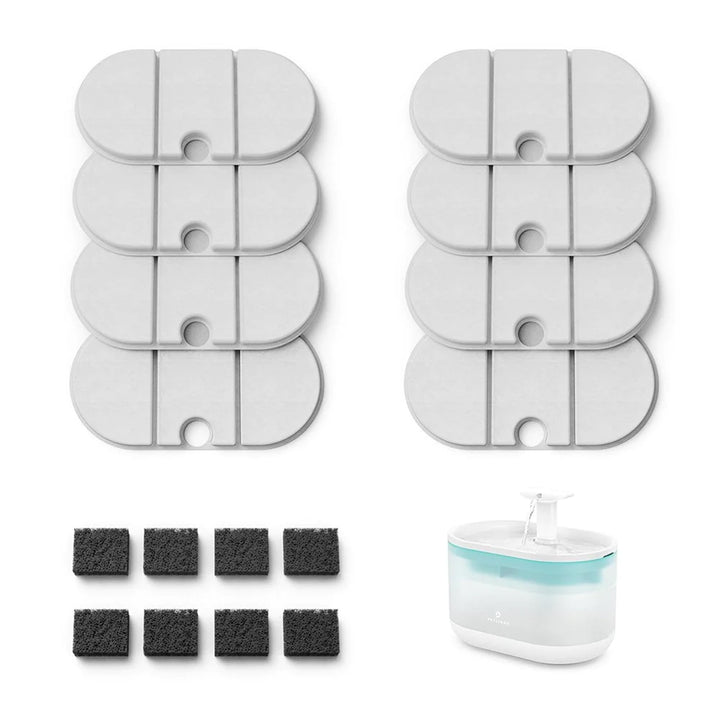 PETLIBRO Capsule Katzenbrunnen Filter 4er Pack, 8 Stück Filter für Katzenbrunnen