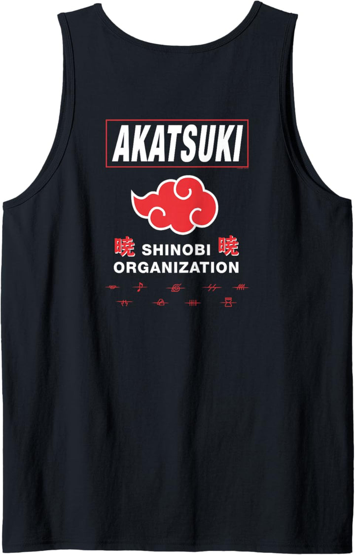 Naruto Shippuden Akatsuki Shinobi Organisation Tank Top