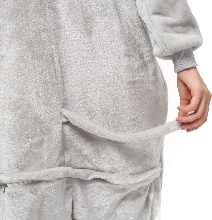 Katara 1744 (30+ Designs) Elefanten-Kostüm, Unisex Onesie/Pyjama-Qualität für Erwachsene & Teenager
