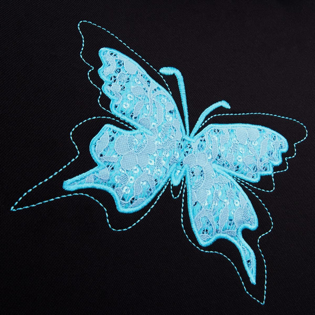 Flying Banner Maschen Schmetterling Universal für Auto Sitzbezüge Seitenairbags Kompatibel (Minzblau