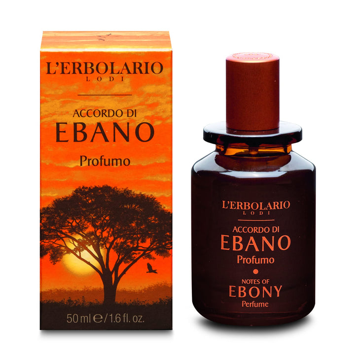 L'Erbolario Ebony Accord Herrenparfüm, Zitroniger und Holziger Männerduft, Eau de Parfum für Männer,