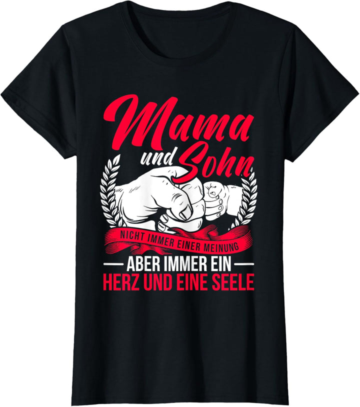 Mutter Mama Und Sohn Nicht Immer Einer Meinung T-Shirt