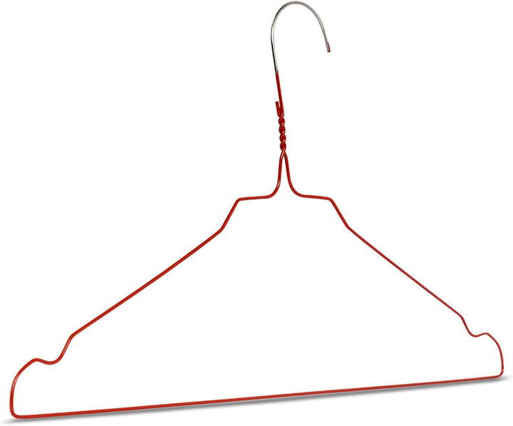 Drahtbügel Kleiderbügel aus Metall 100 Stück Rot Metallkleiderbügel Set Drahtkleiderbügel Metall Dra