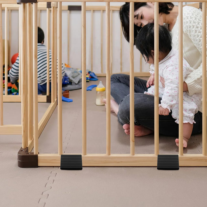 DECHOUS 4 Stück Dreieckige Verstärkungsfüsse für Haustiergitter Stabile und Freistehende Pet Gate St