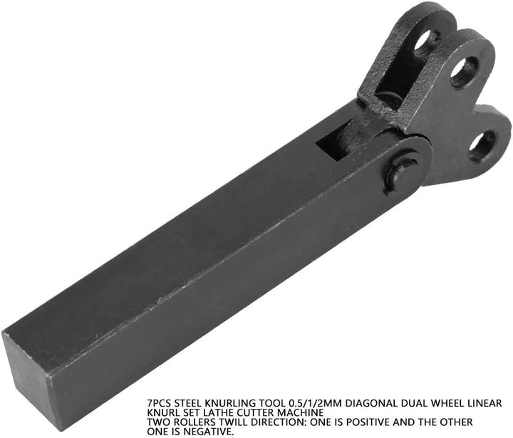 7 stücke Rändelwerkzeug Schwarz Stahl Rändel 0,5/1 / 2mm Diagonale Dual Linear Rad Für Bearbeitungsm