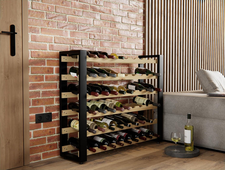 Lenmar Serie RW Weinregal aus Holz für Flaschen, LOFT, Flaschen, Wein, Flaschenregal, Kellerregal, R