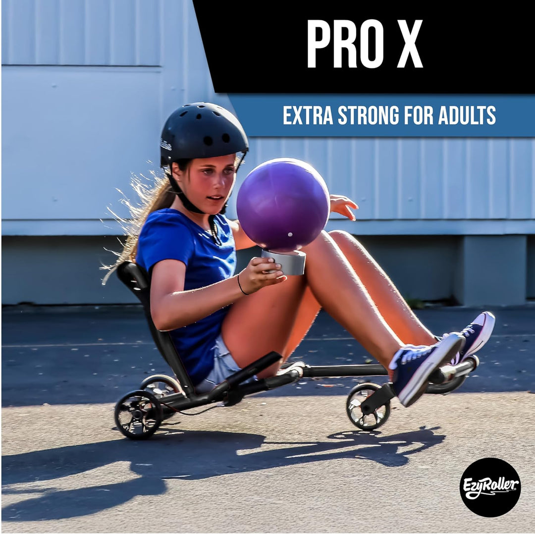 Ezyroller Pro X Fun Fahrzeug Dreirad für Jugendliche und Erwachsene ab 10 Jahre (blau), Blau