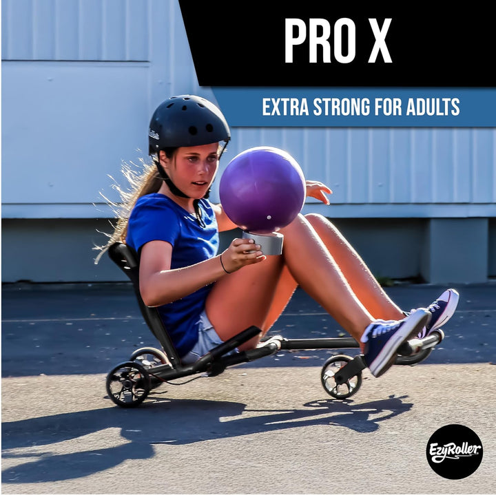Ezyroller Pro X Fun Fahrzeug Dreirad für Jugendliche und Erwachsene ab 10 Jahre (blau), Blau