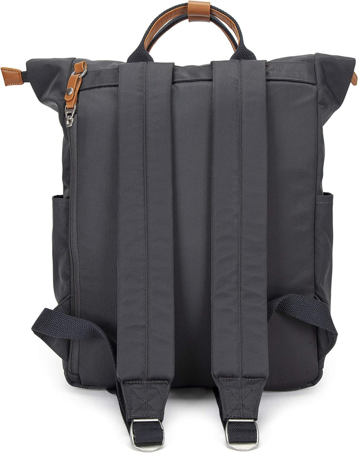 SEVENTEEN LONDON – Moderner und stilvoller ‘Canary Wharf’ Rucksack mit einem klassischen gefalteten