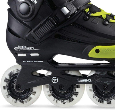 FILA Nrk Fun Inline Skate 45 BLACK/YELLOW/MAGENTA, 45 BLACK/YELLOW/MAGENTA