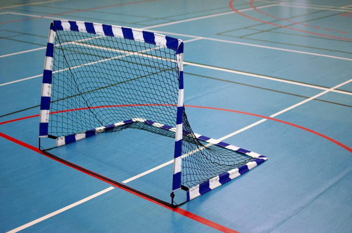 Mini POP-UP Handballtore 1,8x1,2m (Paar) - Pop-Up Handball- oder Fussballtore POWERSHOT - Ideal für