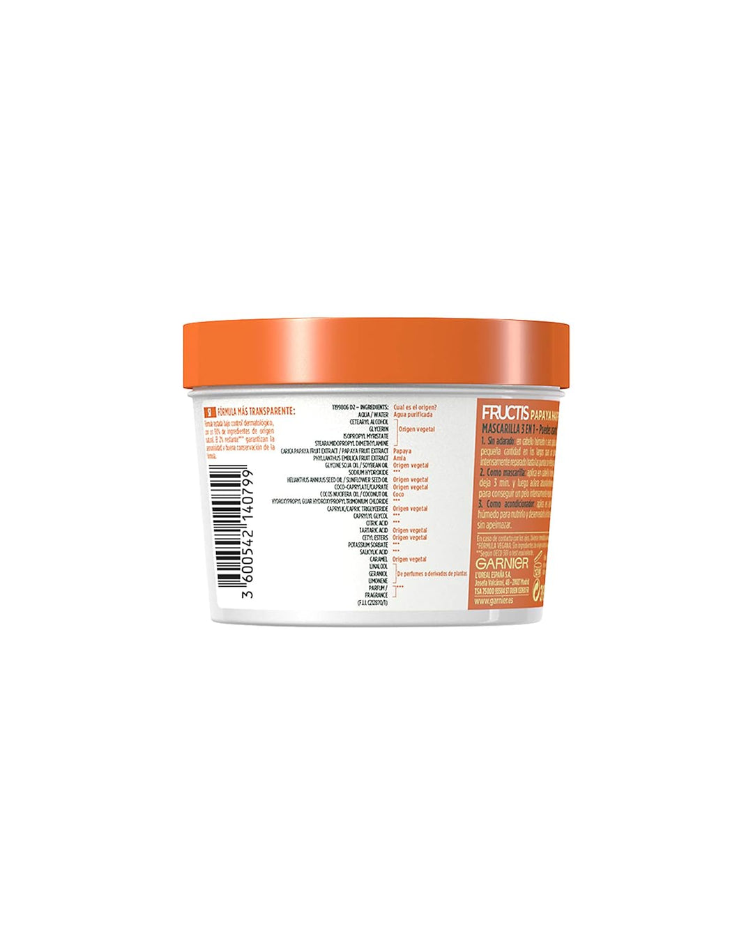 Fructis Hair Mascaras 280 ml Papaya 390 ml (3er Pack), Papaya 390 ml (3er Pack)
