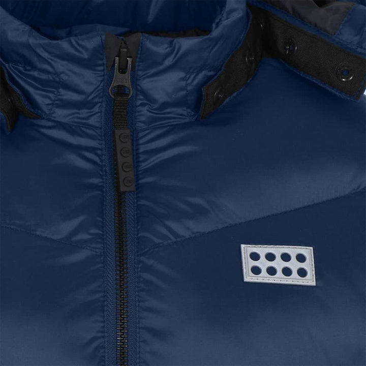 LEGO Mädchen Wear Mädchen Winterjacke Steppjacke Winddicht Warm Jacke 116 Dunkle Navy, 116 Dunkle Na