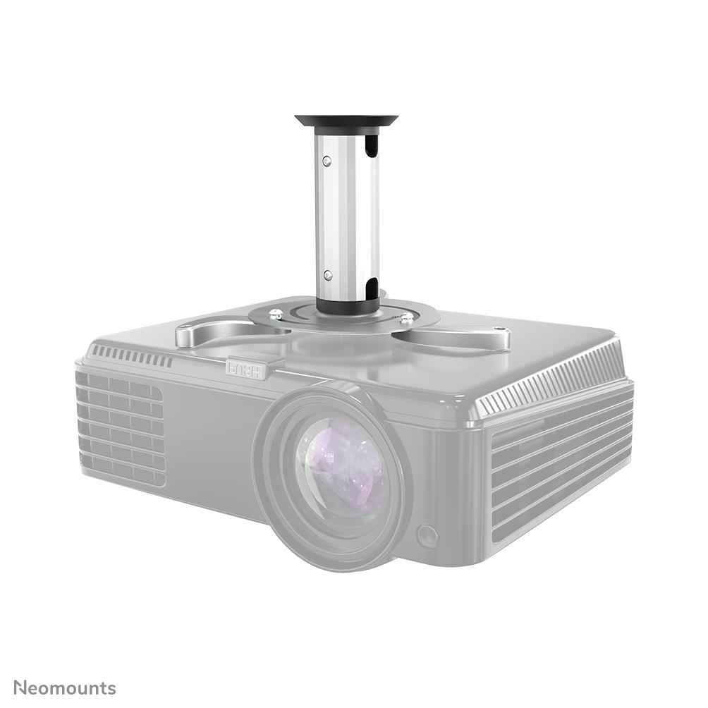 Neomounts by Newstar BEAMER-C80 Deckenhalterung (Höhe 8 cm bis 15 cm) für Projektor Silber Silber He