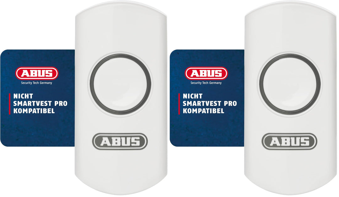 ABUS Funk-Taster für Funk-Alarmanlage - Zur Steuerung von Aktoren - Batteriebetrieben - weiss (1. Ge