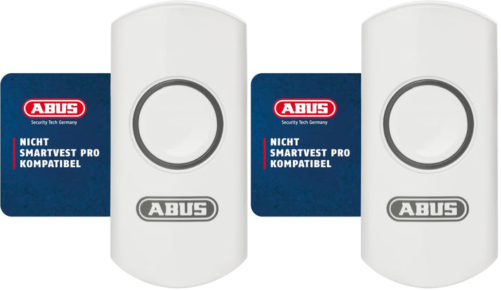 ABUS Funk-Taster für Funk-Alarmanlage - Zur Steuerung von Aktoren - Batteriebetrieben - weiss (1. Ge