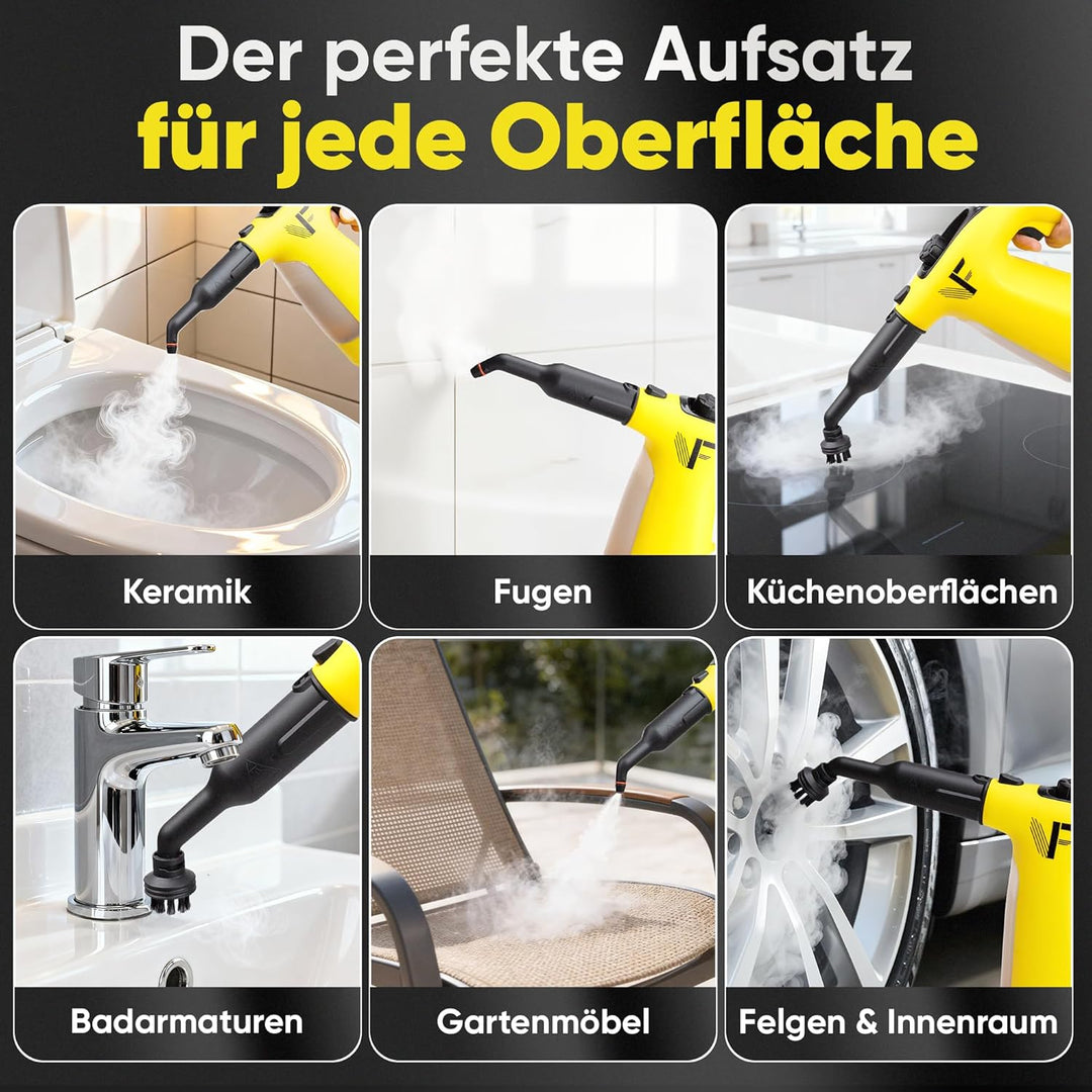 Neighbour's Friend® Dampfreiniger 2 in 1 mit Dampf Mop Funktion – Leistungsstarker Handdampfreiniger