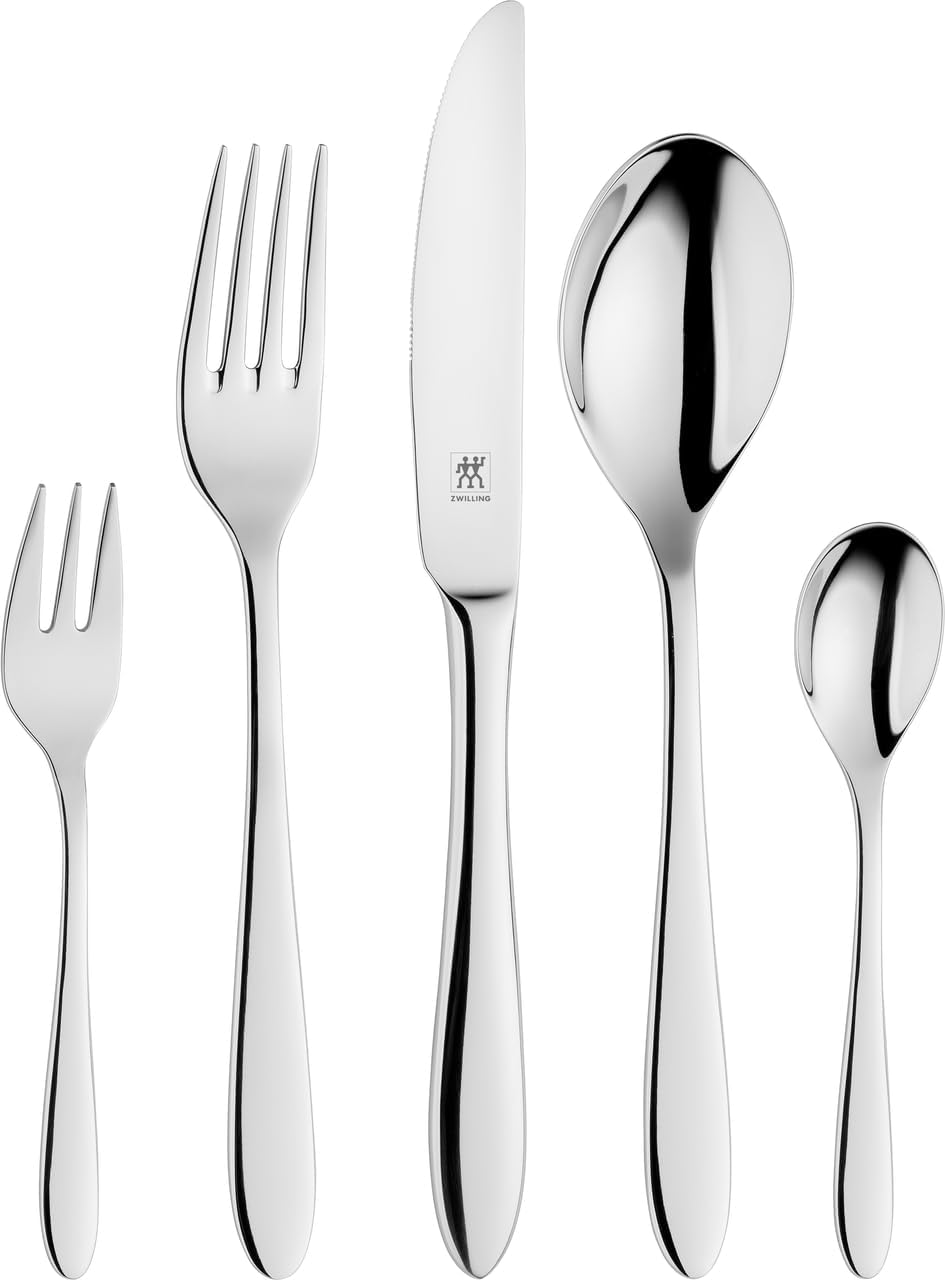 ZWILLING Style Besteck Set, 60-teilig, Für 12 Personen, 18/10 Edelstahl/Hochwertiger Klingenstahl, P
