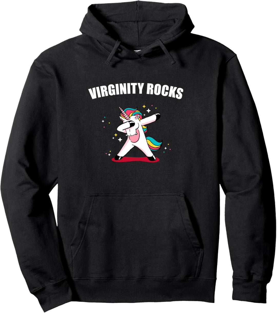 Virginity Rocks Pullover Hoodie