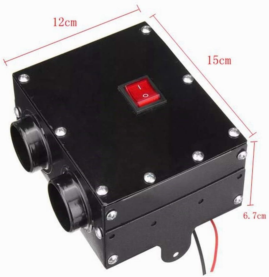 GOZAR 12V 24V 300W Auto LKW Heizung Wärmer Doppel-Loch-Heizung Lüfter Fenster Demister -