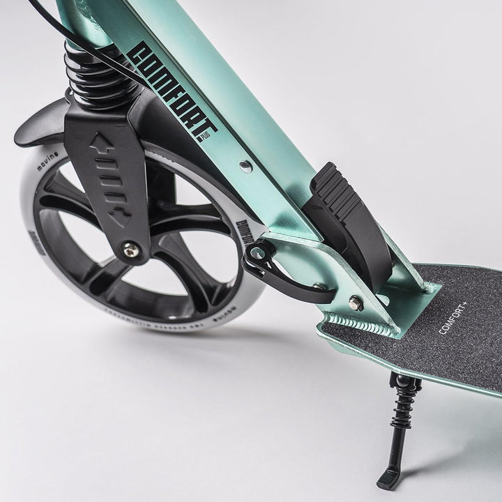 Movino Comfort+ City Scooter | Handbremse | Klappbar und Höhenverstellbar | Aluminium Roller mit Sto