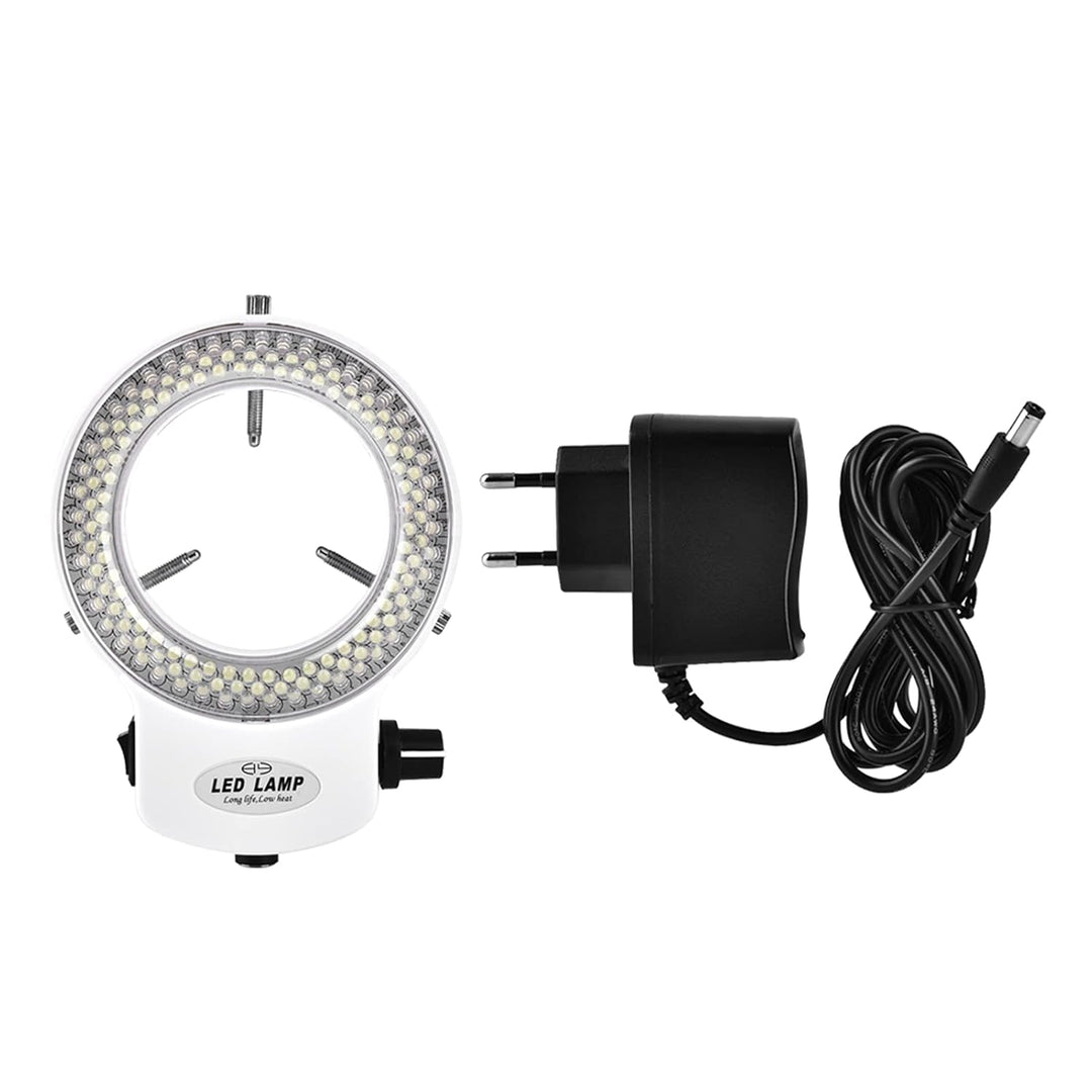 Ejoyous LED Ringlicht Mikroskop, Kamera Ringlampe Mikroskop Einstellbarer 144 LED Ring Light Lichtqu