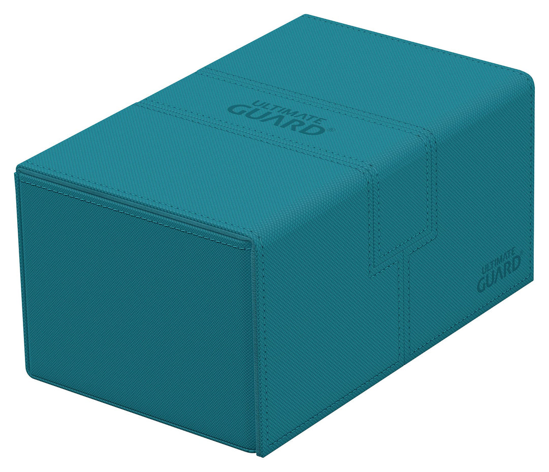 Ultimate Guard UGD011239 Twin Flip`n`Tray 160+ XenoSkin Monocolor Petrolblau Kartenbox, Petrolblau
