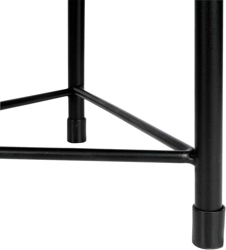 Vilde Blumenständer Blumensäule Pflanzenständer Pflanzenregal Metall schwarz/Blumentopf Übertopf auf