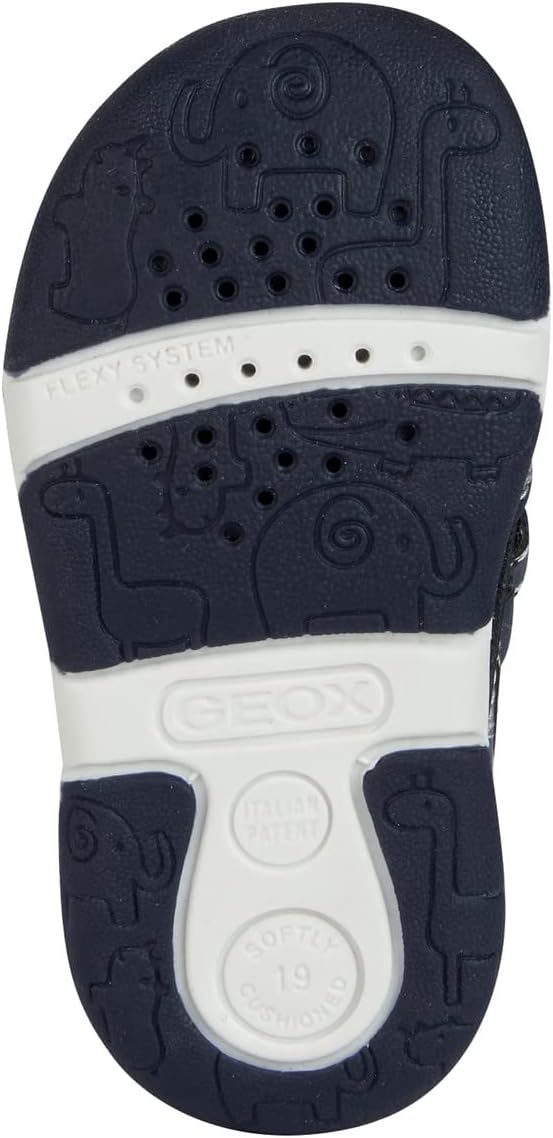 Geox Baby-Mädchen B Sandal Tapuz Girl Erste Schritte 25 EU Navy Lt Blue, 25 EU Navy Lt Blue