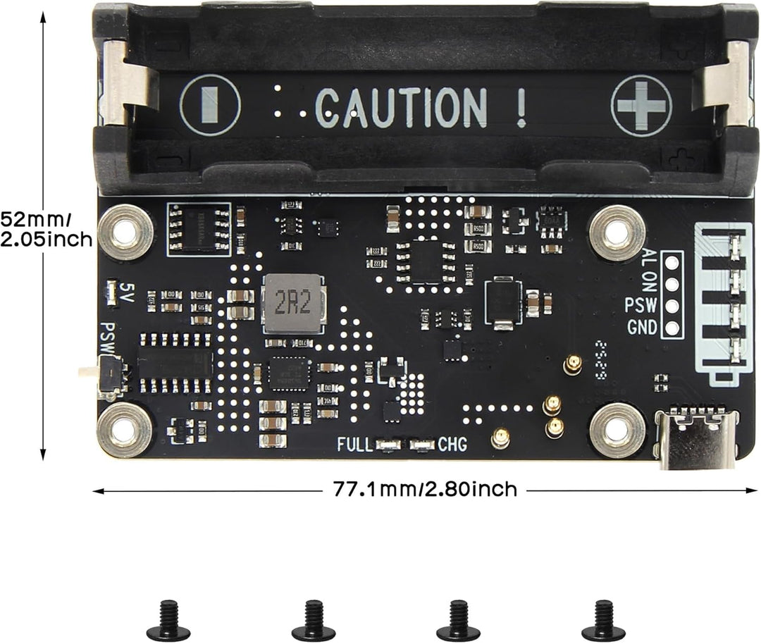 Geekworm X306 V1.3 Ultra-Thin UPS Shield for Raspberry Pi Zero 2 W
