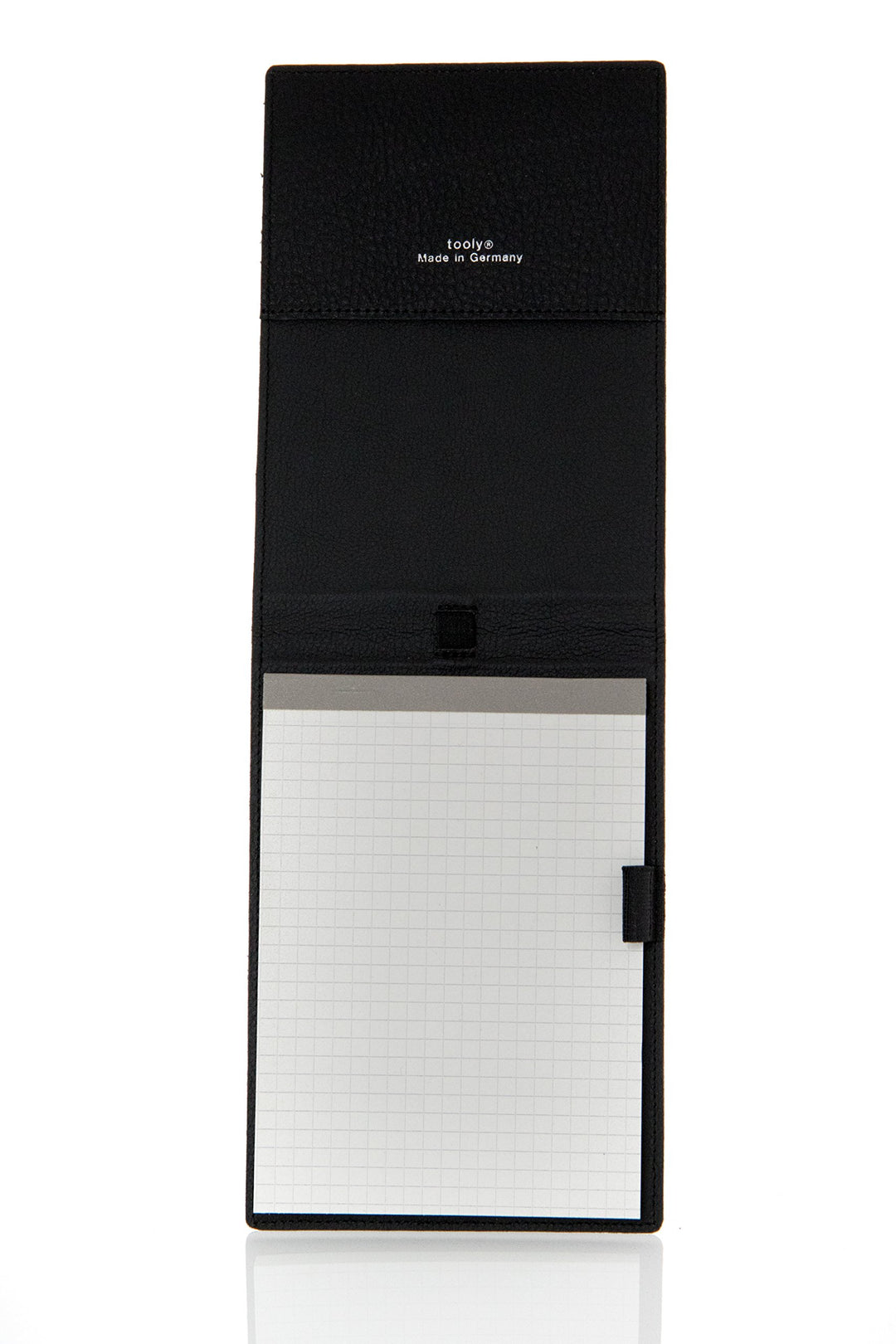Tooly Vollrindleder Schreibmappe in schwarz mit DIN A 6 Block
