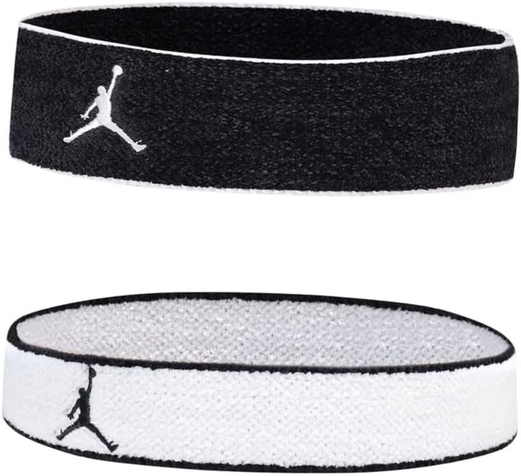 Nike Jordan Cehnille Headband Stirnband 2er Pack Einheitsgrösse black/sail, Einheitsgrösse black/sai