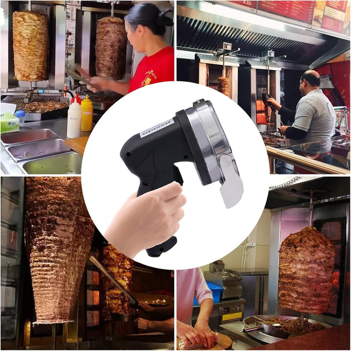 Electric Doner Kebab Knife Cutter Metal Stainless Dönermesser Elektrisch Gyrosmesser Dönerschneider