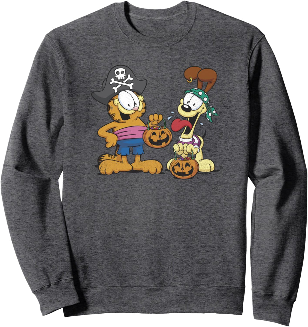 Garfield Halloween Odie Garfield Pirates Sweatshirt