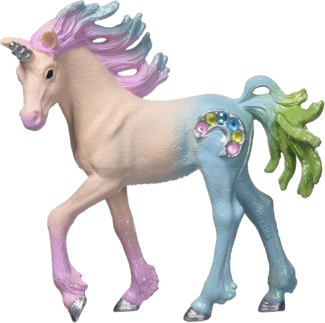SCHLEICH 70723 Spielfigur -Marshmallow Einhorn Stute bayala, Mehrfarbig & 70724 Spielfigur -Bonbon E