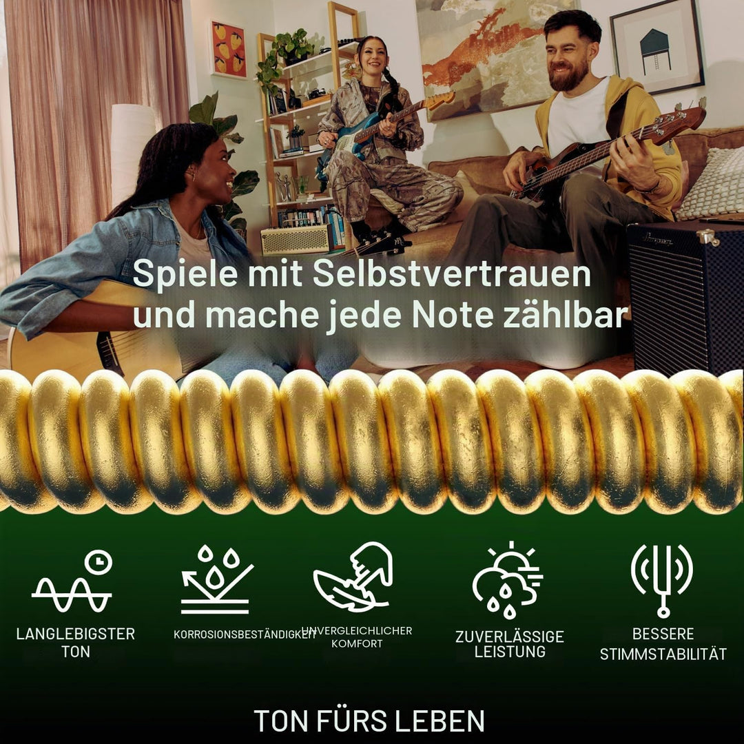 Elixir® Saiten Stainless-Steel 5-str. E-Basssaiten mit NANOWEB® Beschichtung, Long Scale, Light/Medi