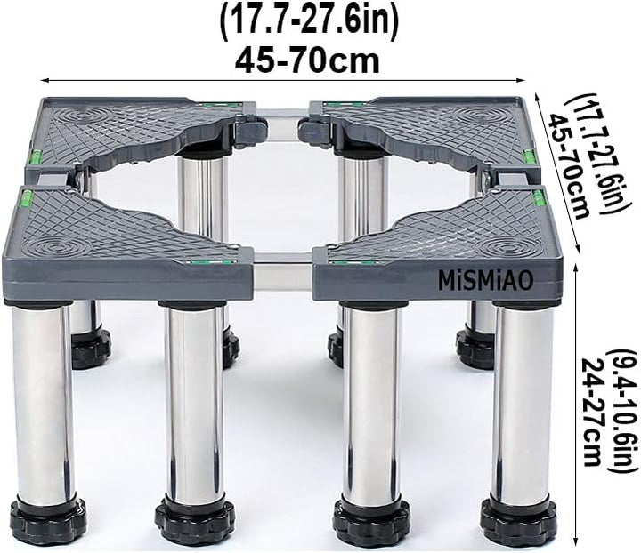 Waschmaschine Sockel MiSMiAO Untergestell Kühlschrank-Waschmaschinensockel 45-70cm verstellbare sock