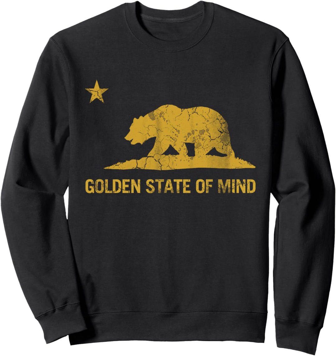 Goldener Geisteszustand Kalifornien Retro verblassen Sweatshirt
