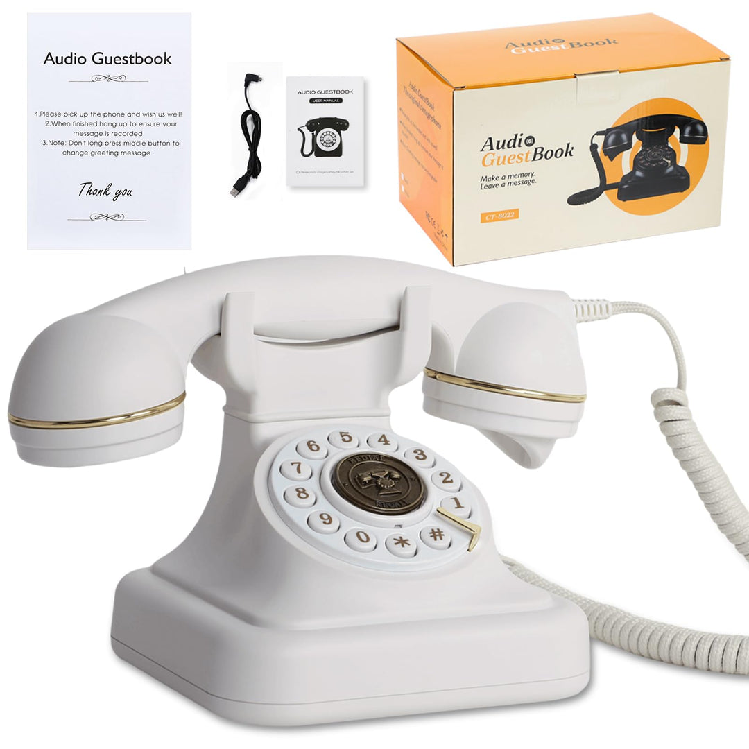Audio-Gästebuch, Hochzeitstelefon, Gästebuch, Retro-Telefon, Audio-Gästebuch – eine persönliche und