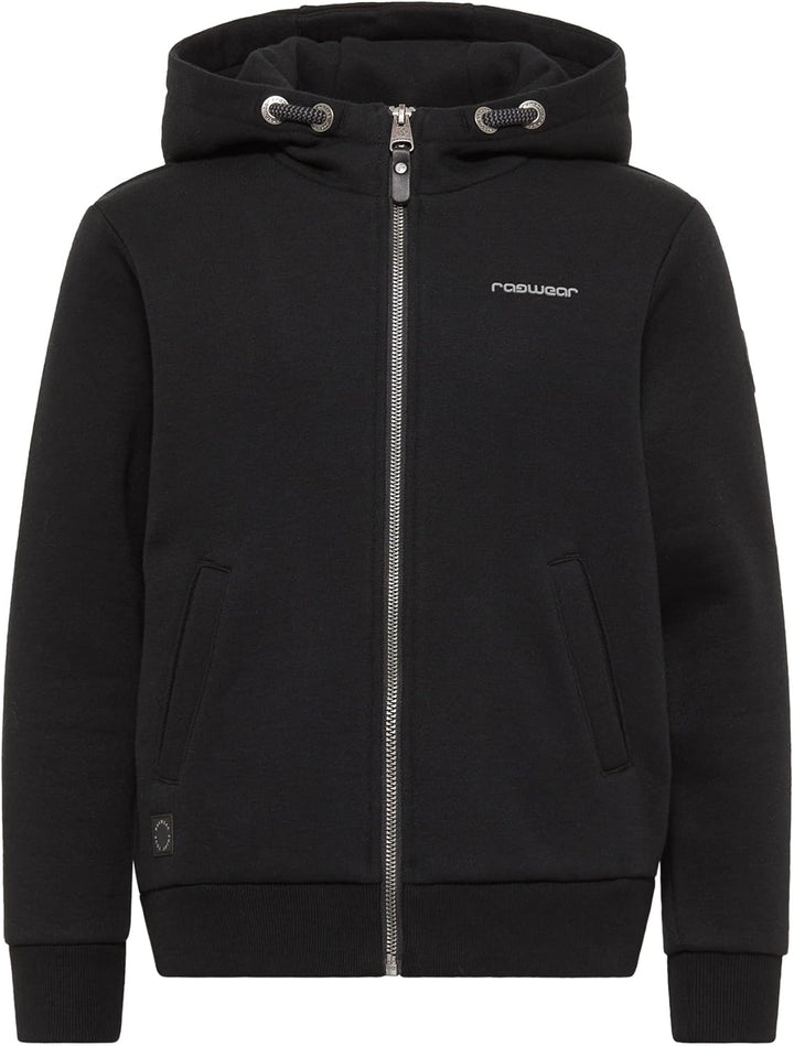Ragwear HONZA Zip Jungen Sweatshirt 128 Schwarz, 128 Schwarz
