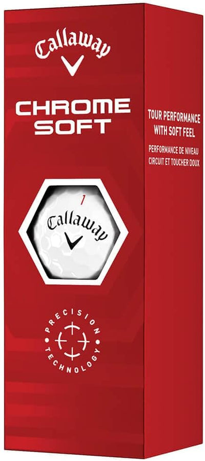 Callaway Golf Chrome Soft Golfbälle (Serie 2022) Weiss, Weiss