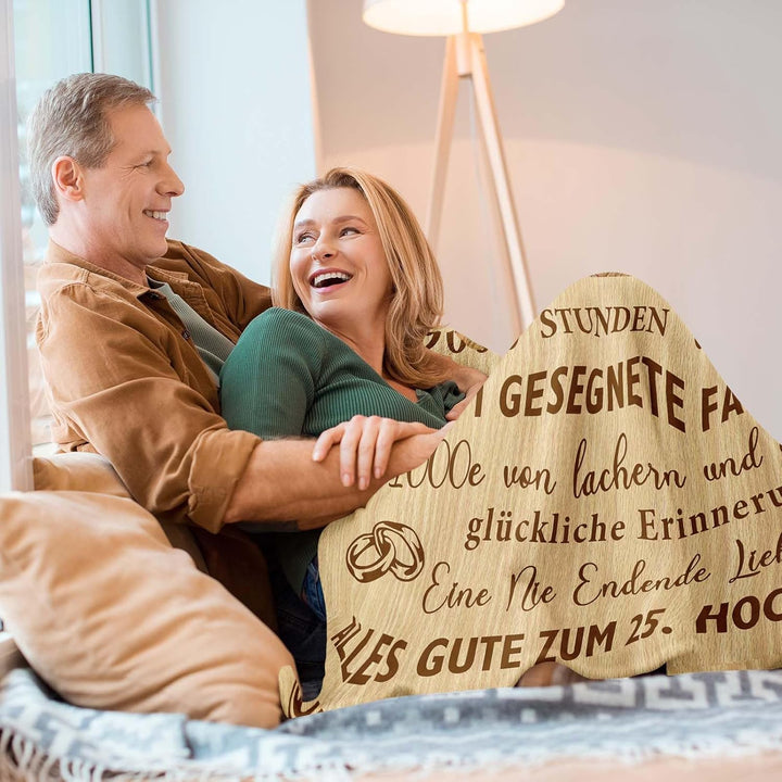 Silberhochzeit Geschenk, 25 Hochzeitstag Geschenk für Sie/Ihn, Geschenke zur Silberhochzeit 25, Silb