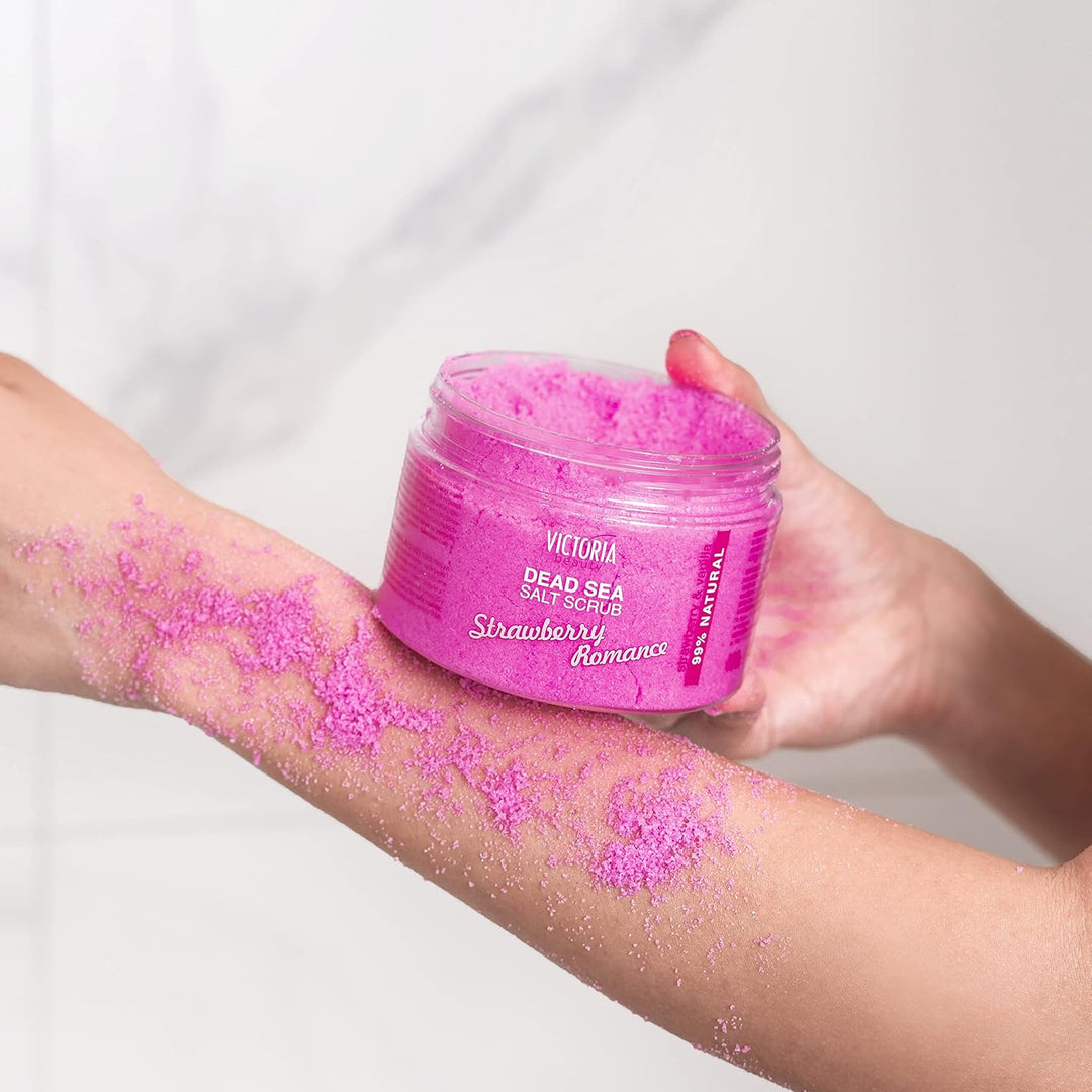 Victoria Beauty - Totes Meer Körperpeeling, Salz Peeling für Gesicht und Körper, Dead Sea Exfoliatin