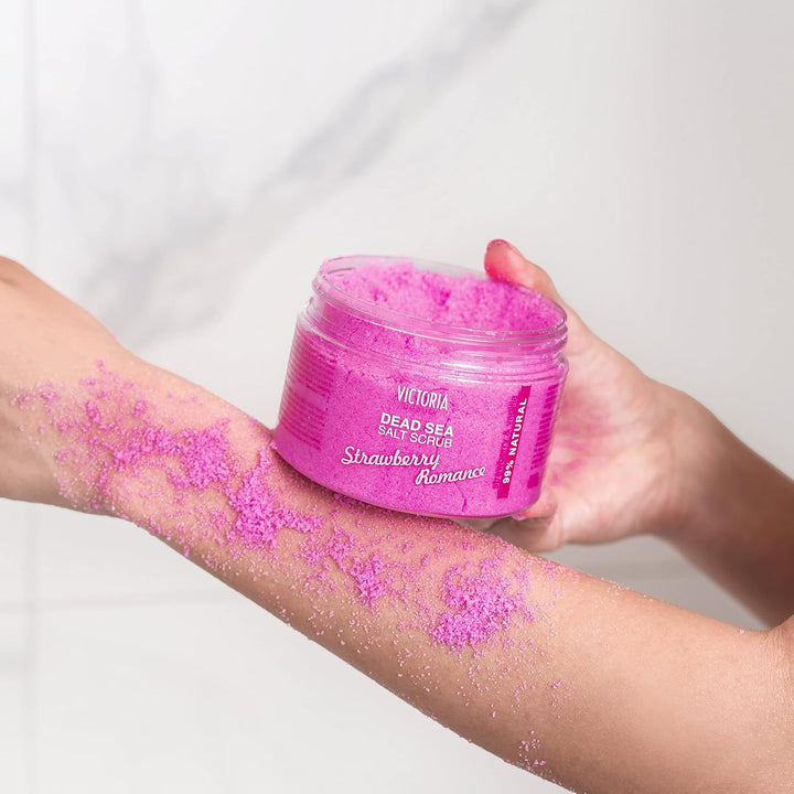 Victoria Beauty - Totes Meer Körperpeeling, Salz Peeling für Gesicht und Körper, Dead Sea Exfoliatin
