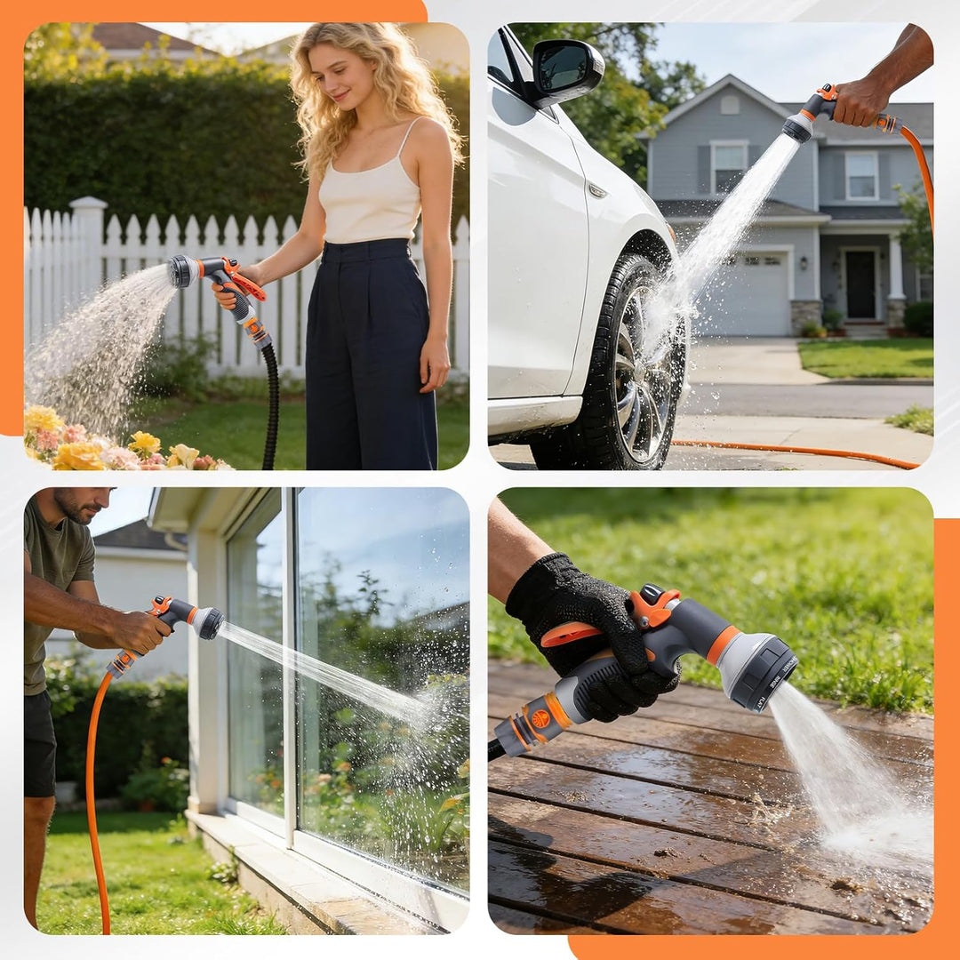 moinkerin Garten Handbrause Gartenschlauch Aufsatz Gartenbrause für Bewässerung Pflanzen oder Rasen,