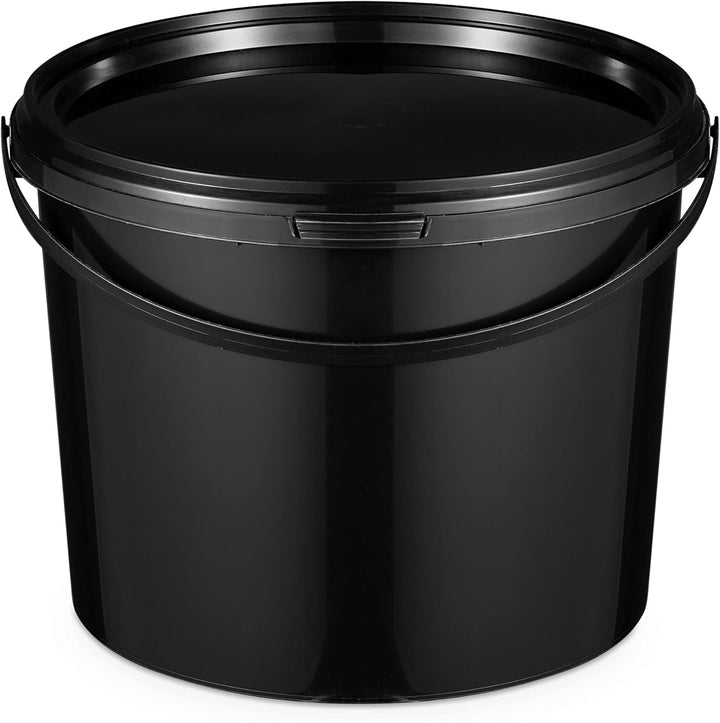BenBow Eimer mit Deckel 10l schwarz - lebensmittelecht, stabil, luftdicht, auslaufsicher, geruchsneu