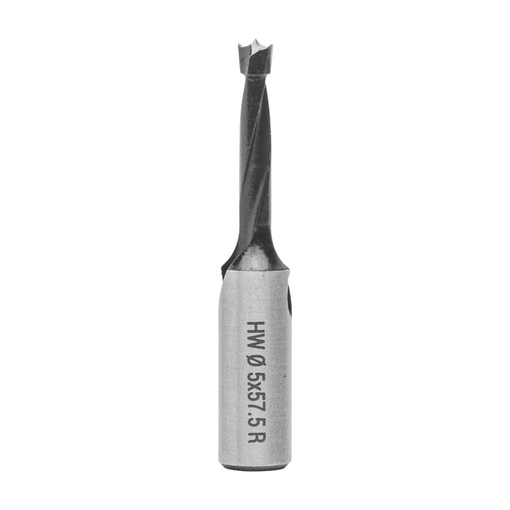 ENT 22121 Dübelbohrer HW, Schaft (S) 10 mm, Durchmesser (D) 5 mm, NL 27 mm, SL 27 mm, L 57,5 mm, Rec