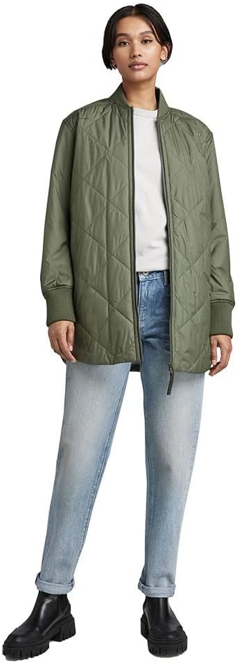 G-STAR Damen Padded Bomber Collar Jacke Jackets, Grün (Lt Hunter D22045-b958-8165)