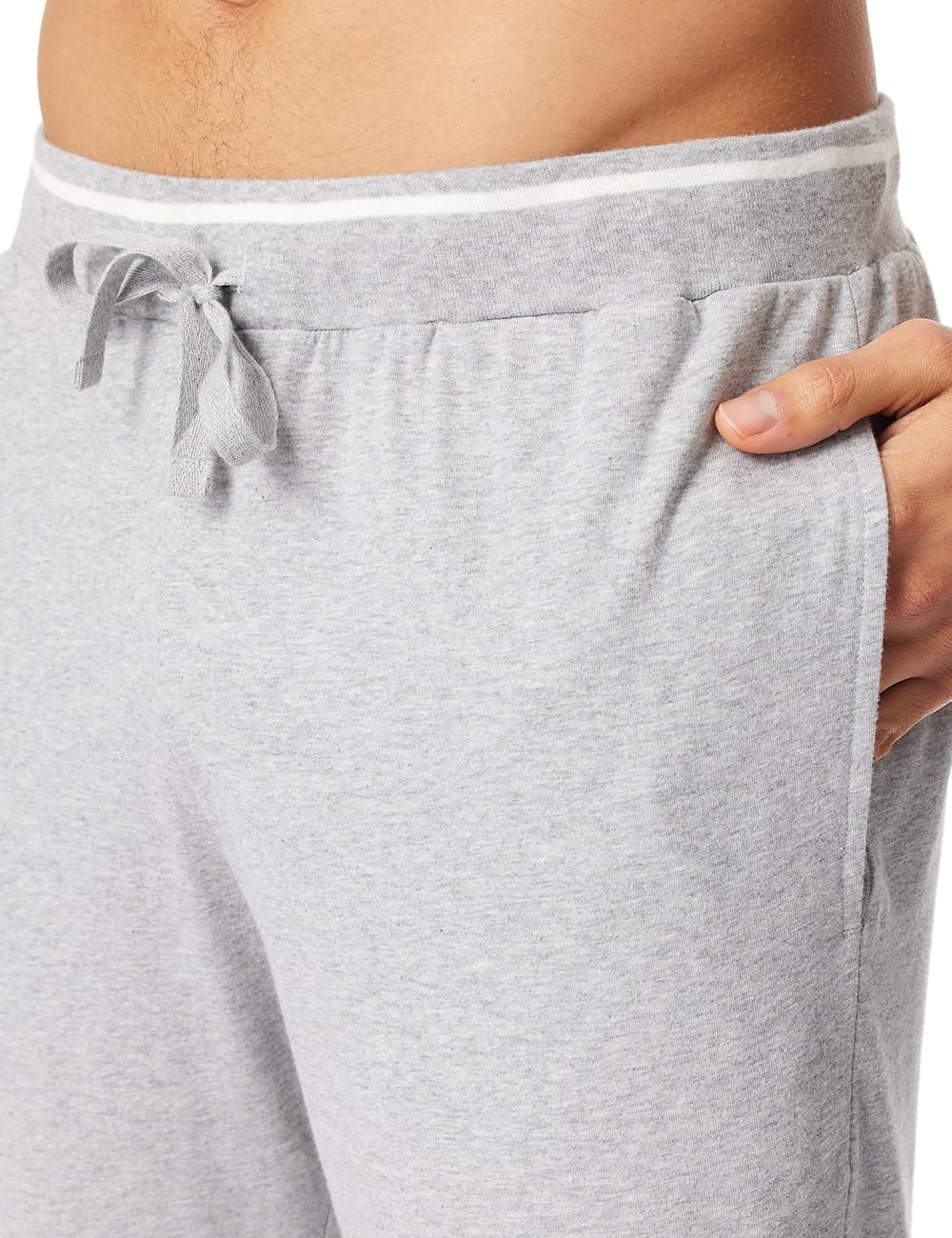 Schiesser Herren Schlafhose lang mit Bündchen - Mix + Relax - Organic Cotton 52 Grau-mel._182183, 52